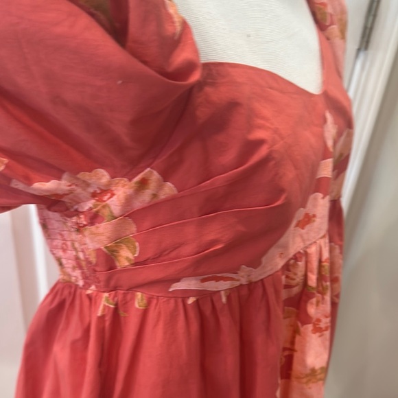 FreePeople pink peony babydoll dress - Picture 6 of 7